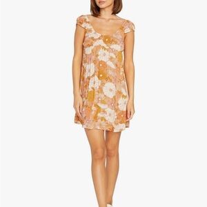 Volcom Women’s Only Good Daze Capped Sleeve Swing Dress Size L
